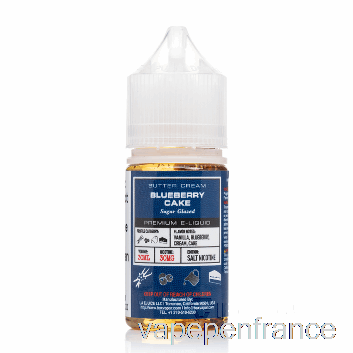 Gâteau Aux Myrtilles - Série De Sels Bsx - Stylo Vape 30 Ml 30 Mg